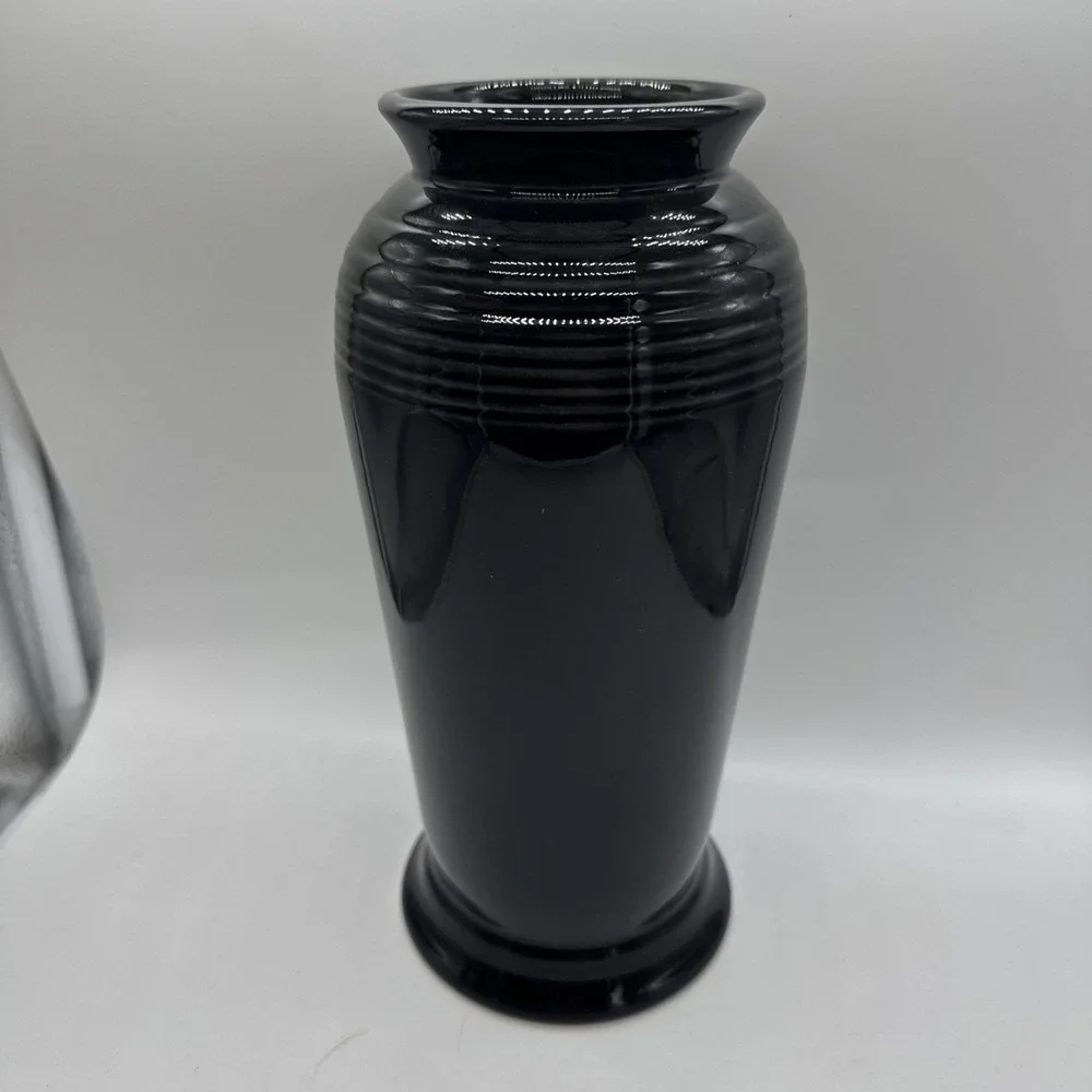 Fiesta Monarch Vase Black New Excellent Beautiful 50 Ounces